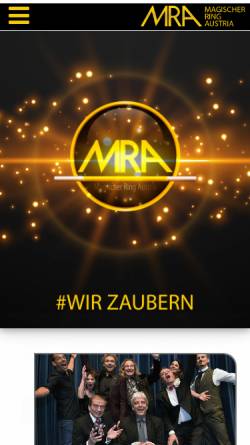 Vorschau der mobilen Webseite www.mra.at, Magischer Ring Austria