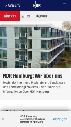 Vorschau der mobilen Webseite www.ndr.de, NDR 90,3
