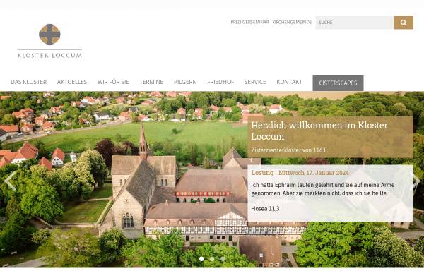Vorschau von www.kloster-loccum.de, Kloster Loccum
