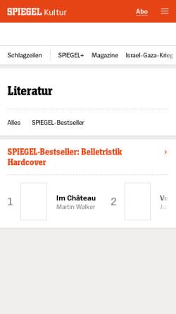 Vorschau der mobilen Webseite gutenberg.spiegel.de, Hans Jakob Christoffel von Grimmelshausen