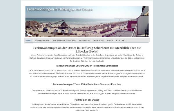 Vorschau von www.ostseeblick-haffkrug.de, Ferienwohnungen in Haffkrug an der Ostsee