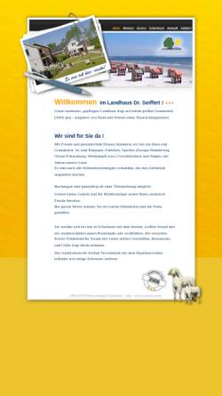 Vorschau der mobilen Webseite www.landhaus-dr-seiffert.de, Landhaus Dr. Seiffert