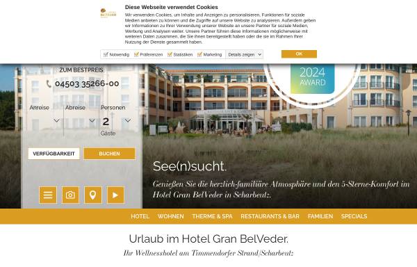 Vorschau von www.hotel-belveder.de, Gran Hotel BelVeder