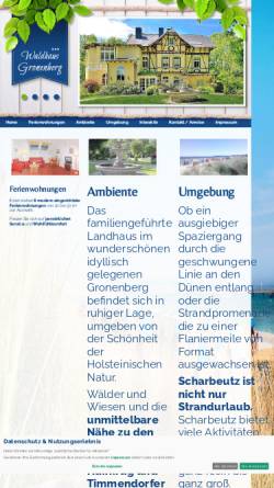Vorschau der mobilen Webseite www.waldhaus-gronenberg.de, Waldhaus Gronenberg