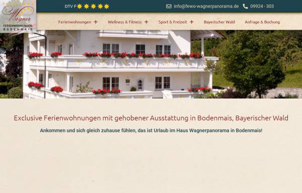 Vorschau von www.fewo-wagnerpanorama.de, Ferienwohnungen Wagner