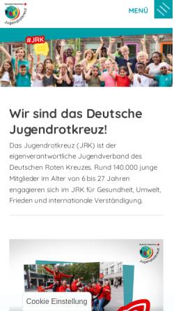 Vorschau der mobilen Webseite jugendrotkreuz.de, Jugendrotkreuz