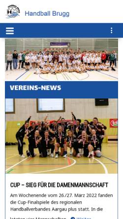 Vorschau der mobilen Webseite handball-brugg.ch, Handball Brugg