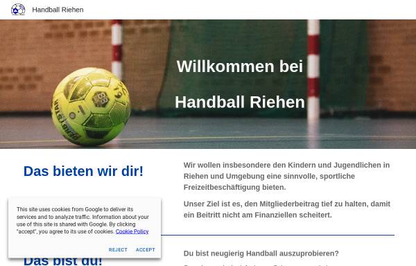 Vorschau von www.handball-riehen.ch, Handball Riehen