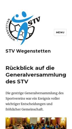 Vorschau der mobilen Webseite www.stvwegenstetten.ch, STV Wegenstetten