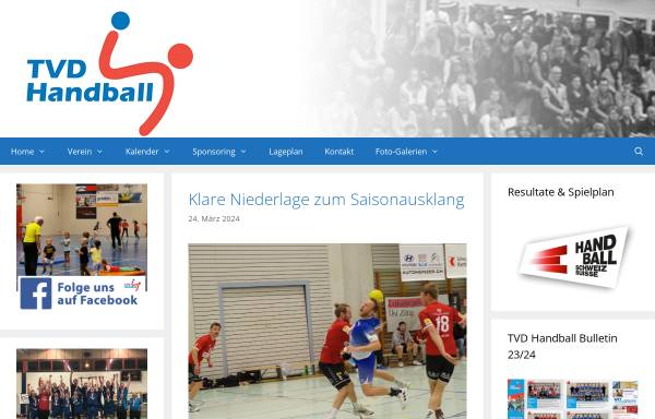 Vorschau von www.tvd-handball.ch, TV Dagmersellen Handball