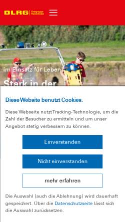 Vorschau der mobilen Webseite holzminden.dlrg.de, DLRG Ortsgruppe Holzminden e.V.