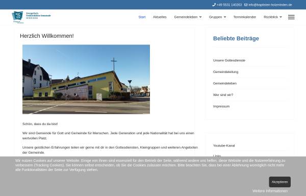 Vorschau von www.baptisten-holzminden.de, Evangelisch-Freikirchliche Gemeinde Holzminden