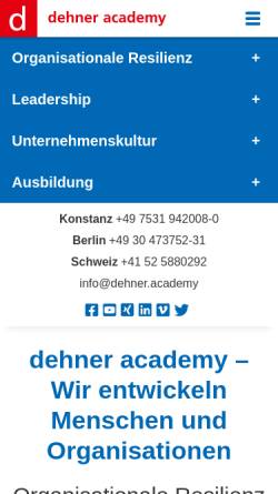 Vorschau der mobilen Webseite www.konstanzer-seminare.de, Konstanzer Seminare