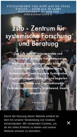 Vorschau der mobilen Webseite www.systemiker.com, Zentrum für systemische Forschung und Beratung GmbH