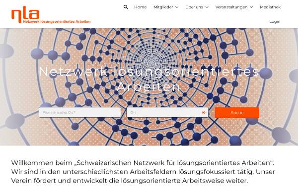 Vorschau von www.nla-schweiz.ch, Netzwerk für lösungsorientiertes Arbeiten