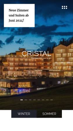 Vorschau der mobilen Webseite www.hotelcristal.com, Hotel Cristal