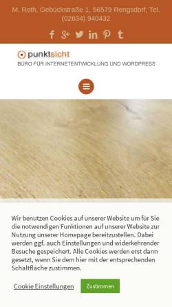 Vorschau der mobilen Webseite www.punktsicht.de, Punktsicht, Michael Roth