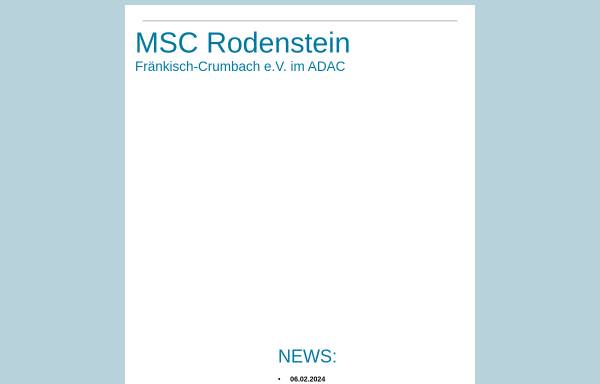 Vorschau von www.msc-rodenstein.de, MSC Rodenstein e.V. im ADAC