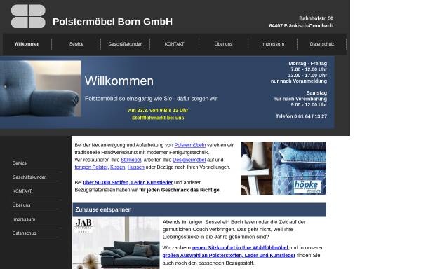 Vorschau von www.polstermoebel-born.de, Polstermöbel Born GmbH