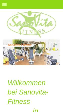Vorschau der mobilen Webseite www.sanovita-fitness.de, SanoVita-Fitness