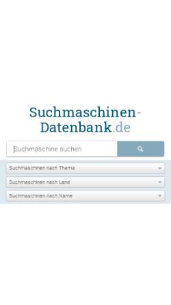 Vorschau der mobilen Webseite www.suchmaschinen-datenbank.de, Suchmaschinen Datenbank