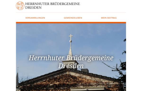 Vorschau von www.bruedergemeine-dresden.de, Brüdergemeine Dresden