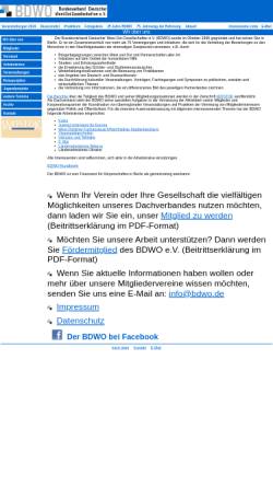 Vorschau der mobilen Webseite www.bdwo.de, Bundesverband Deutscher West-Ost-Gesellschaften e.V.