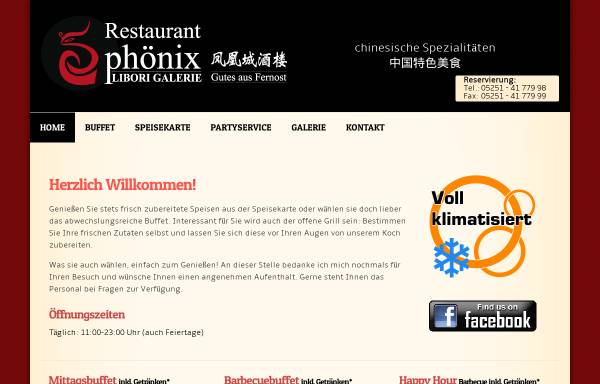 Vorschau von www.phoenix-pb.de, Restaurant Phönix