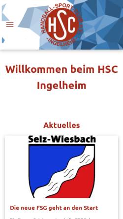 Vorschau der mobilen Webseite www.hsc-ingelheim.net, HSC Ingelheim e.V.