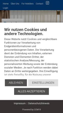 Vorschau der mobilen Webseite www.hotelguide.de, Deutscher Hotelführer