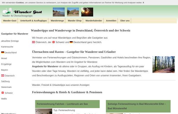 Vorschau von www.wander-gast.de, Wander-Gast