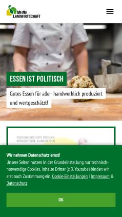 Vorschau der mobilen Webseite www.meine-landwirtschaft.de, Meine Landwirtschaft