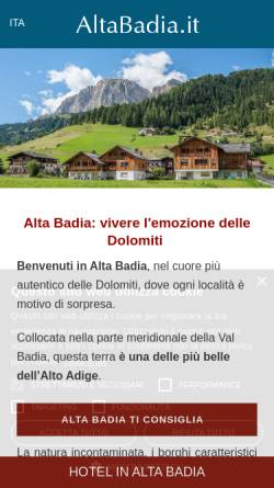 Vorschau der mobilen Webseite www.altabadia.it, Alta Badia