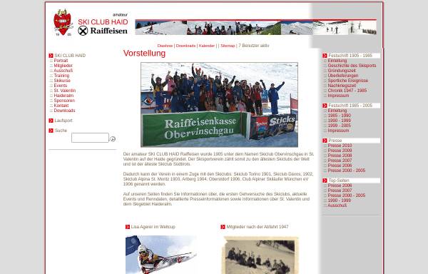 Vorschau von www.skiclubhaid.it, SC Haid Raiffeisen