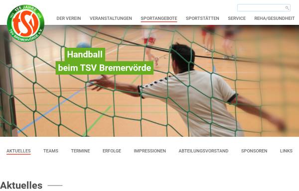 Vorschau von www.bremervoerde-handball.de, TSV Bremervörde Handball