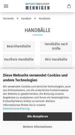 Vorschau der mobilen Webseite www.stadehandball.de, VfL Stade Handball