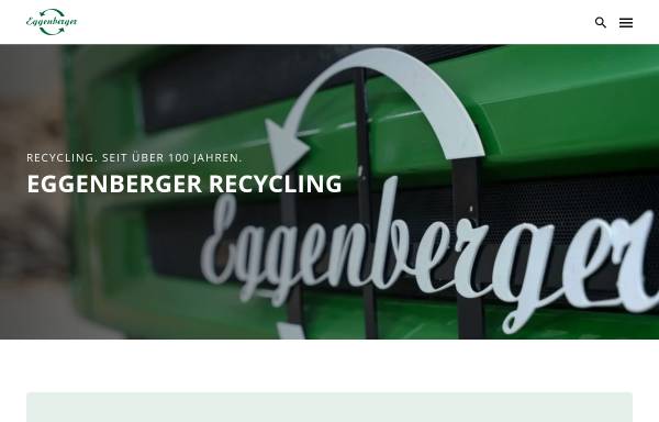 Vorschau von www.eggenbergerag.li, Eggenberger Recycling AG
