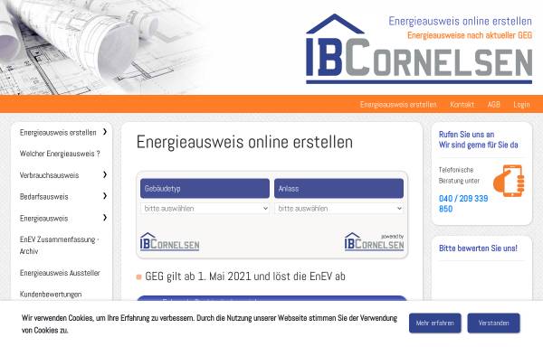Vorschau von online-energieausweis.org, IB Cornelsen - Energieberatung und Planung