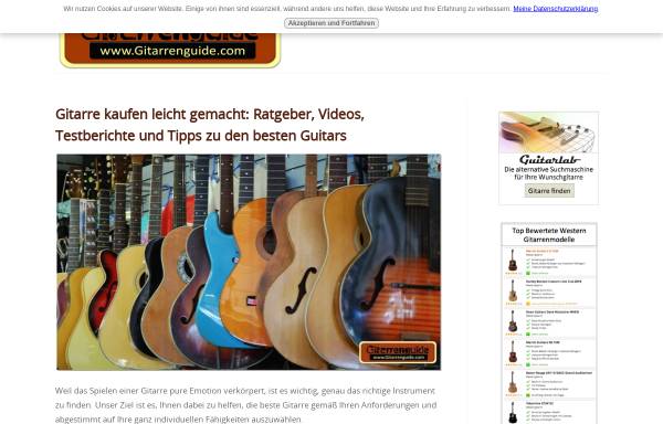 Vorschau von www.gitarrenguide.com, Gitarren Guide