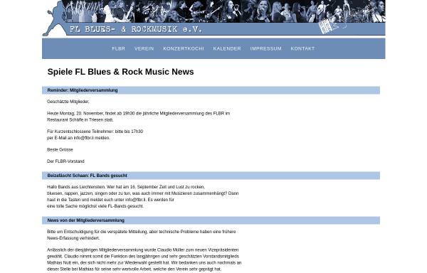 Vorschau von www.flbr.li, Sauntschäk - Verein Freunde der Liechtensteinischen Blues- und Rockmusik e.V. (FLBR)