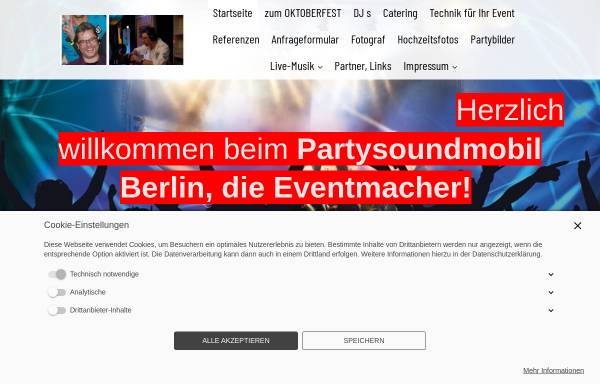 Vorschau von www.partysoundmobil.de, Partysoundmobil Berlin