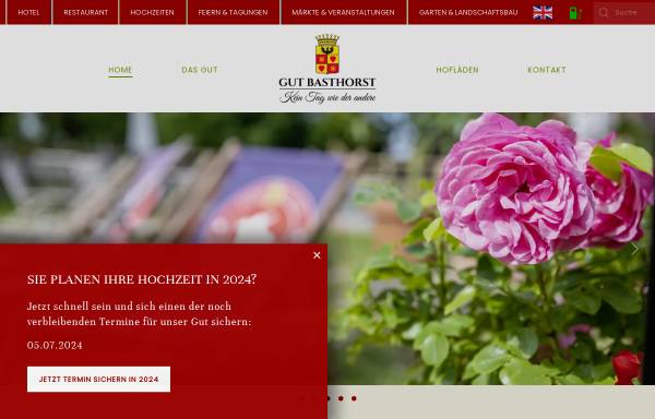 Vorschau von www.gut-basthorst.de, Gut Basthorst