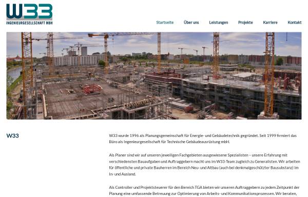 Vorschau von www.w33-berlin.de, Ingenieurgesellschaft W33 mbH