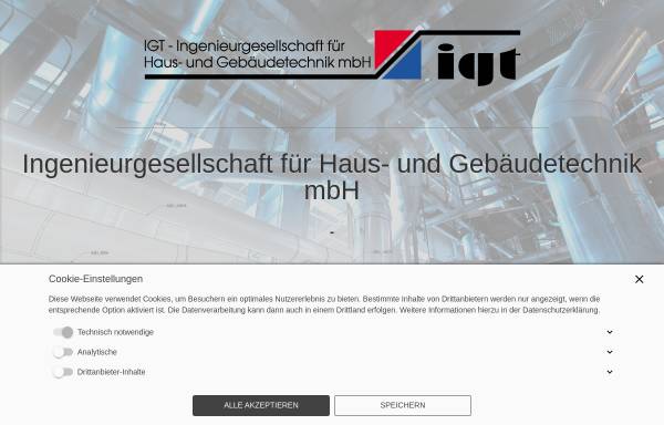 Vorschau von igt-giessen.de, Ingenieurgesellschaft für Haus- und Gebäudetechnik mbH