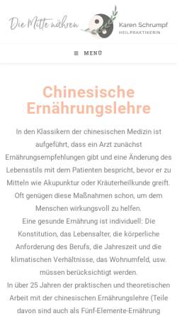 Lebenspflege nach Chinesischer Medizin Karen Schrumpf