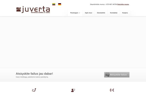 Vorschau von www.juverta.lt, Juverta - V. Alesiaus
