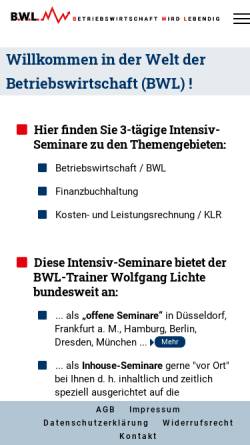 Vorschau der mobilen Webseite www.betriebswirtschaft-wird-lebendig.de, Wolfgang Lichte