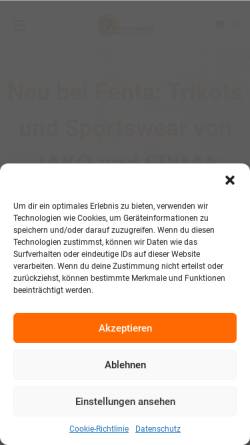 Vorschau der mobilen Webseite fenta.ch, Vertel GmbH