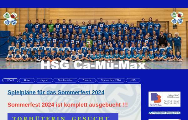 Vorschau von www.ca-mue-max-handball.de, HSG Ca-Mü-Max
