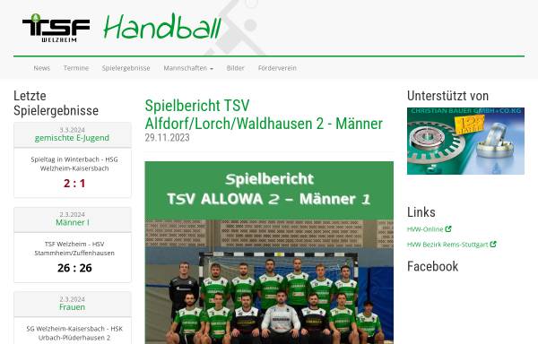 TSF Welzheim Handball